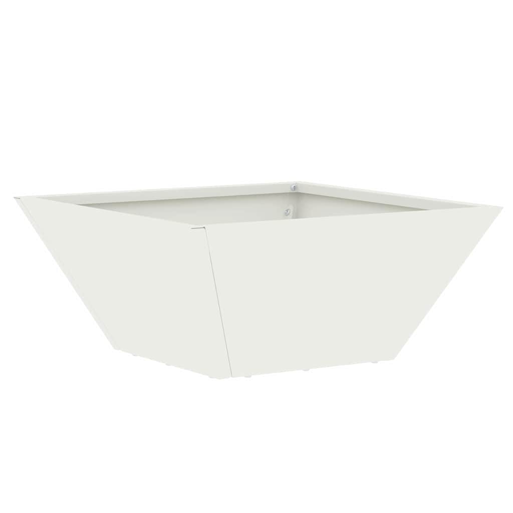 Macetero De Jardín 5 Uds. Blanco 35 X 35 X 15 Cm_4
