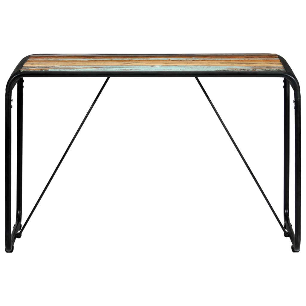 Mesa De Comedor De Madera Maciza Reciclada 118x60x76 Cm_0