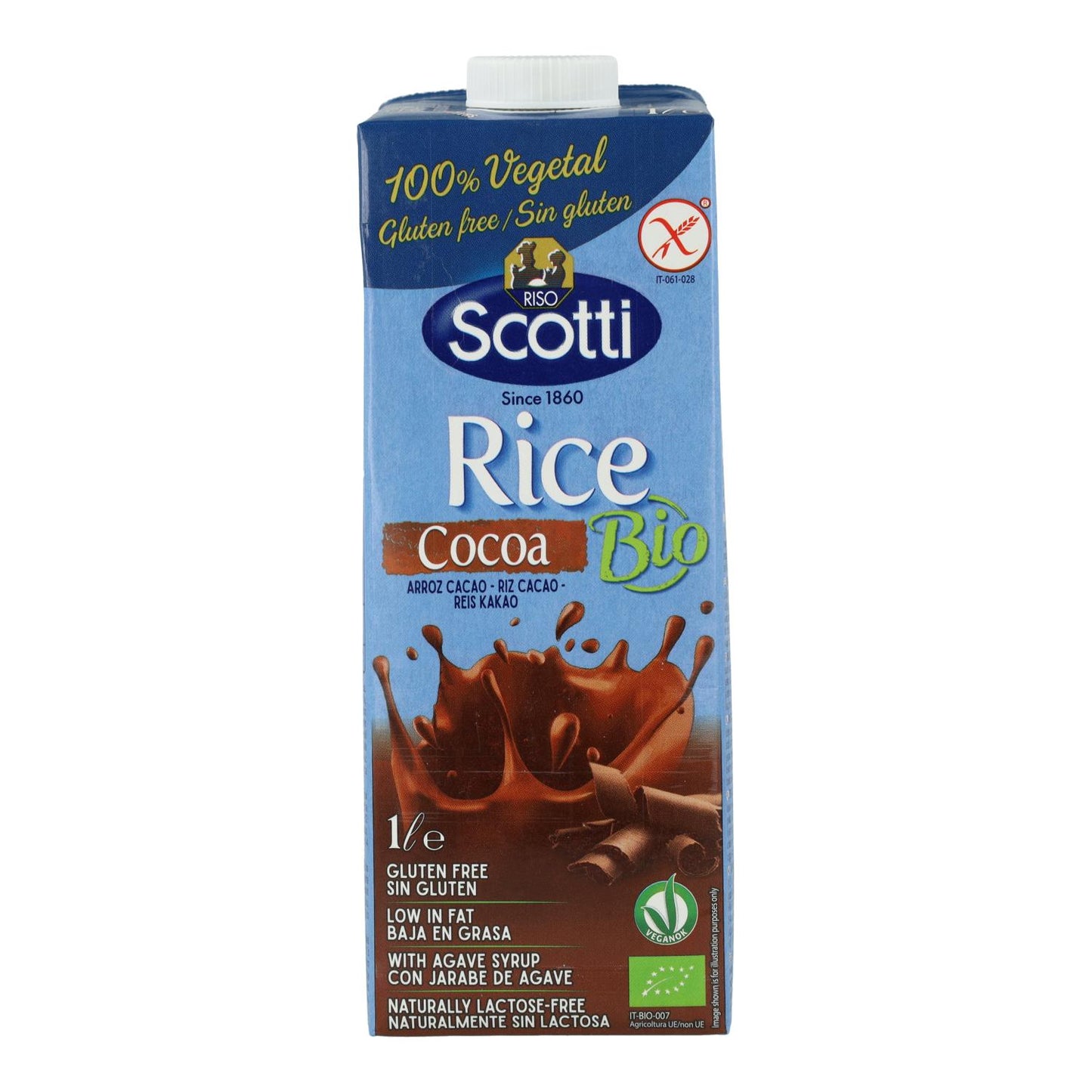 Embalagem x 3 Bebida Orgânica Scotti de Arroz e Chocolate 1 L