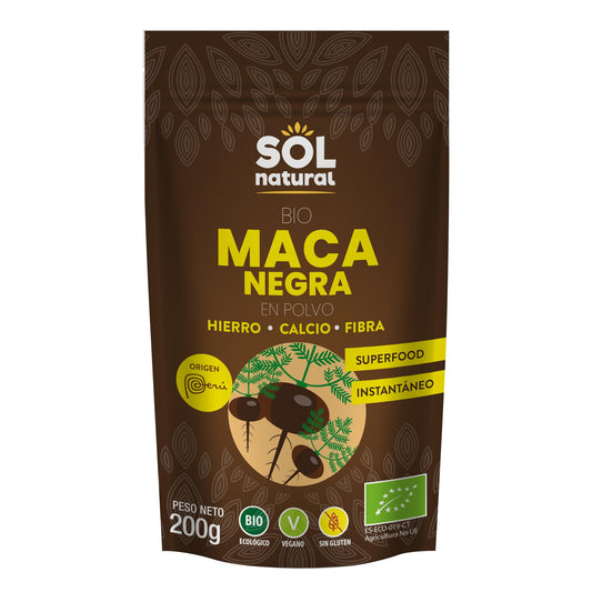 Pó de Maca Preta Orgânica Sol Natural 200g