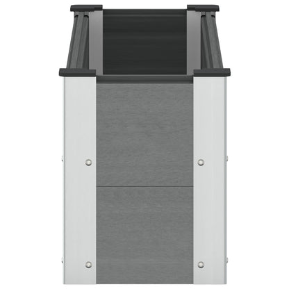 Arriate Elevado Gris 100 X 30 36 Cm Wpc Y Aluminio_3