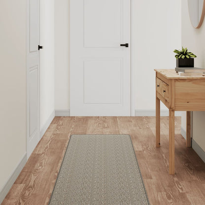 Alfombra De Pasillo Con Aspecto De Sisal Gris Taupe 50x200 Cm / Vetonek_0
