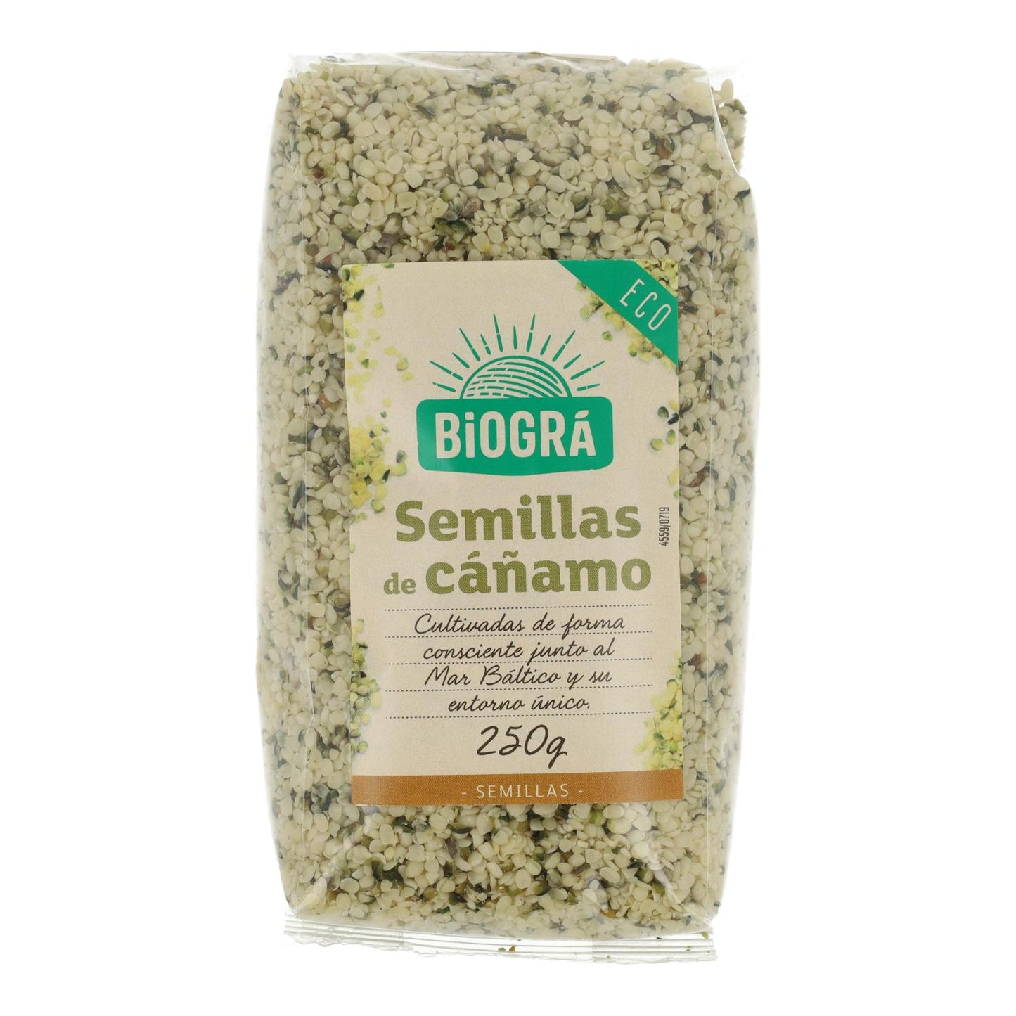 Sementes de cânhamo descascadas biológicas Biogra, 250 g