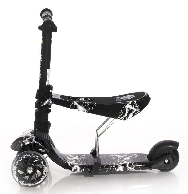 Patinete Infantil Con Asiento Smart Black Flash_2