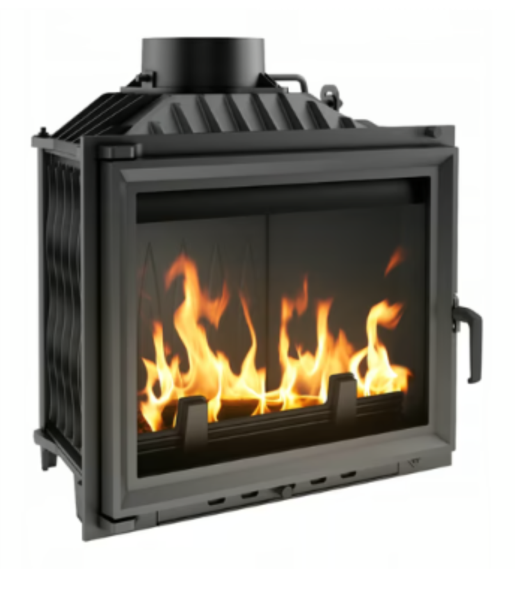 Bricosol Chimenea De Leña De Hierro Fundido Kratki Antek 10 Kw Ø 180_0
