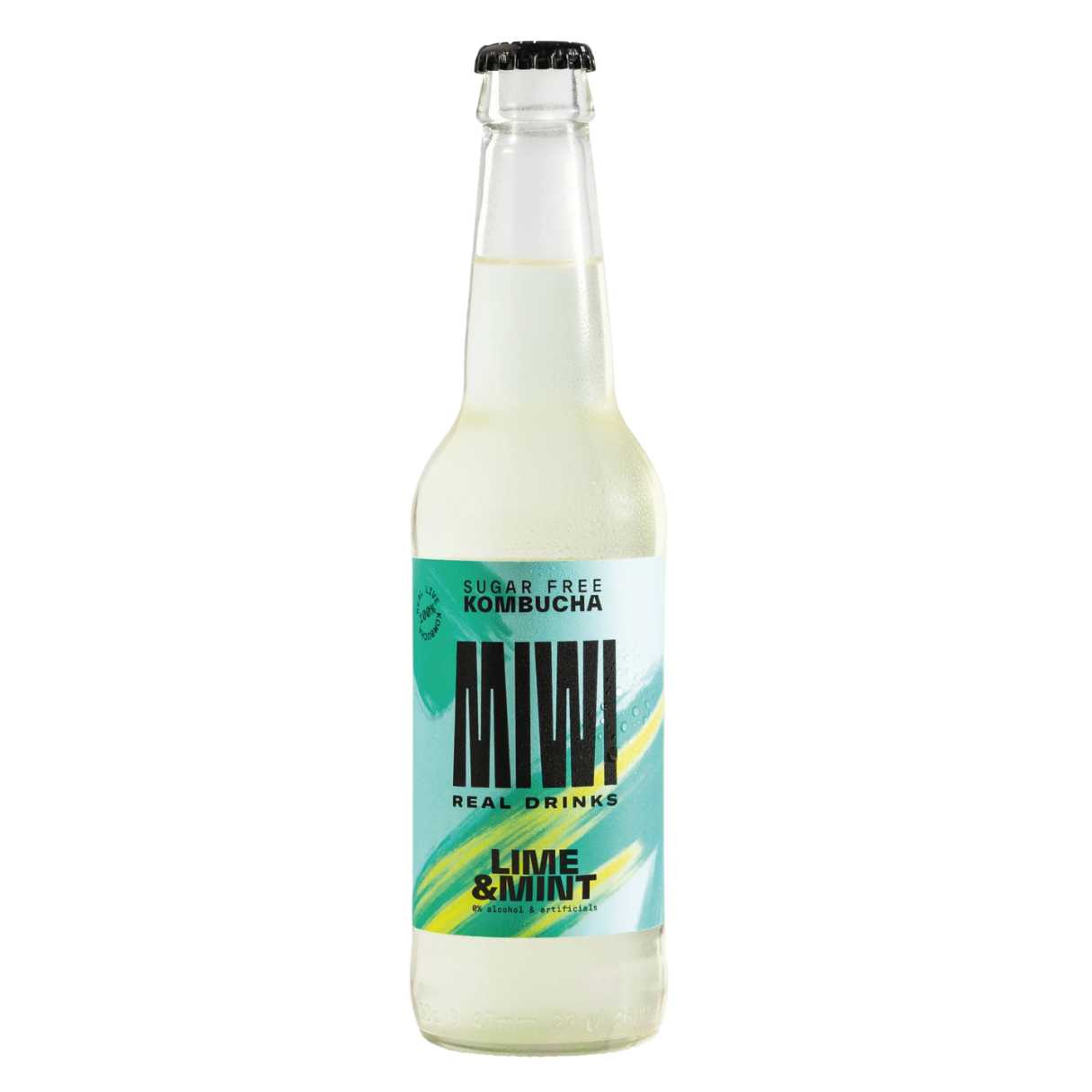 Kombucha Lime & Mint 0% Azucar Miwi 12 Botellas 33cl_2