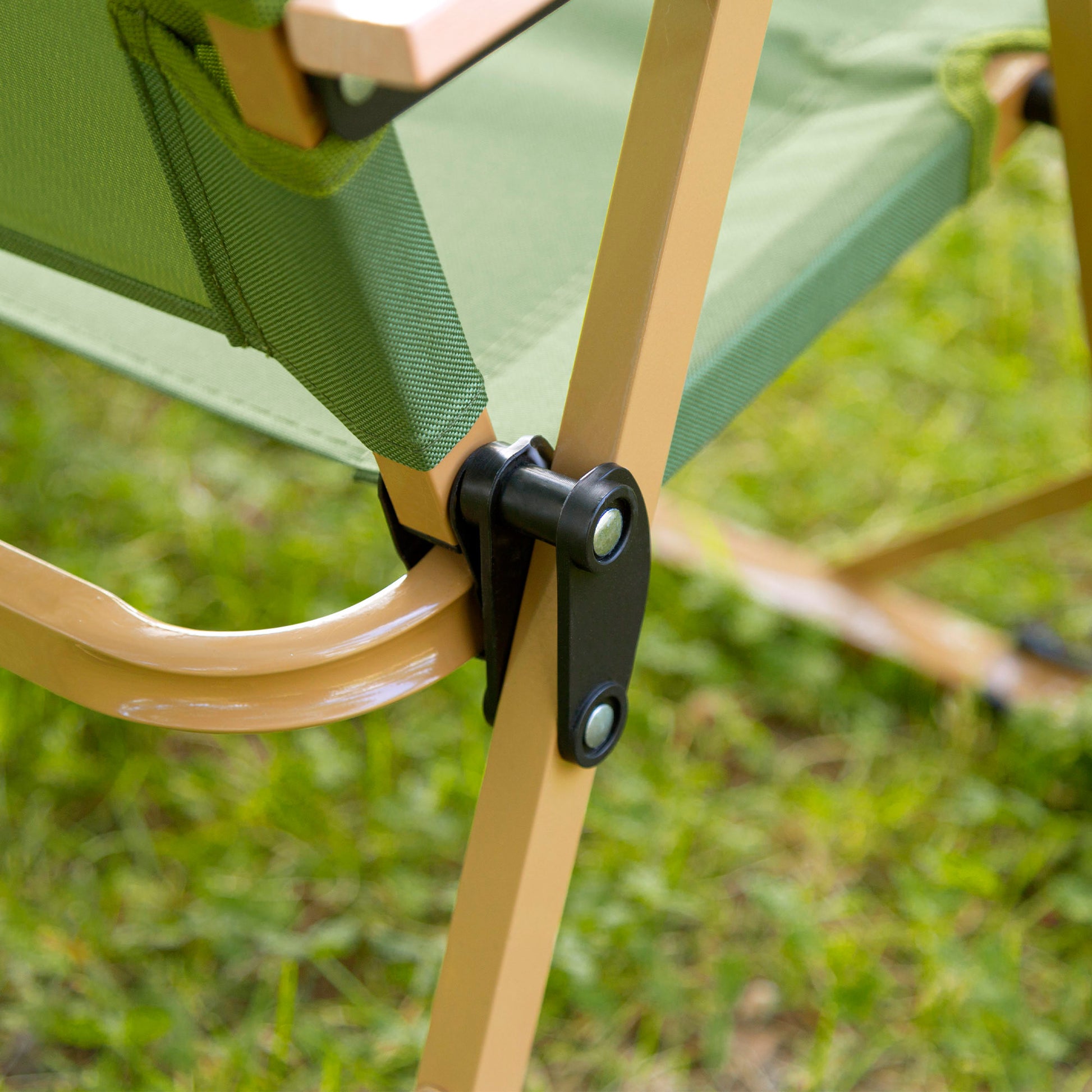 Pack 2 Sillas Plegables Altas Glamping Verde Acero Aktive_4