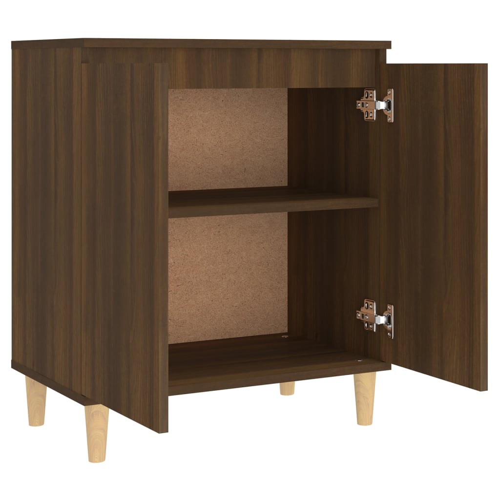 Aparador De Madera Contrachapada Roble Marrón 60x35x70 Cm / Vetonek_1