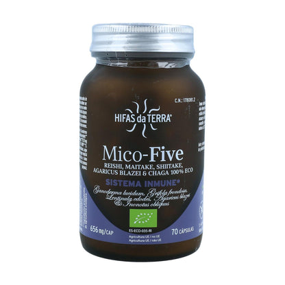 Mico five BIO +Chaga Hifas da Terra Nova forma. 70 cápsulas
