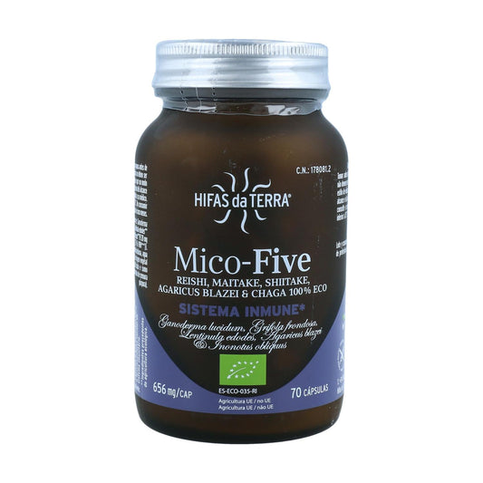 Mico five BIO +Chaga Hifas da Terra Nova forma. 70 cápsulas