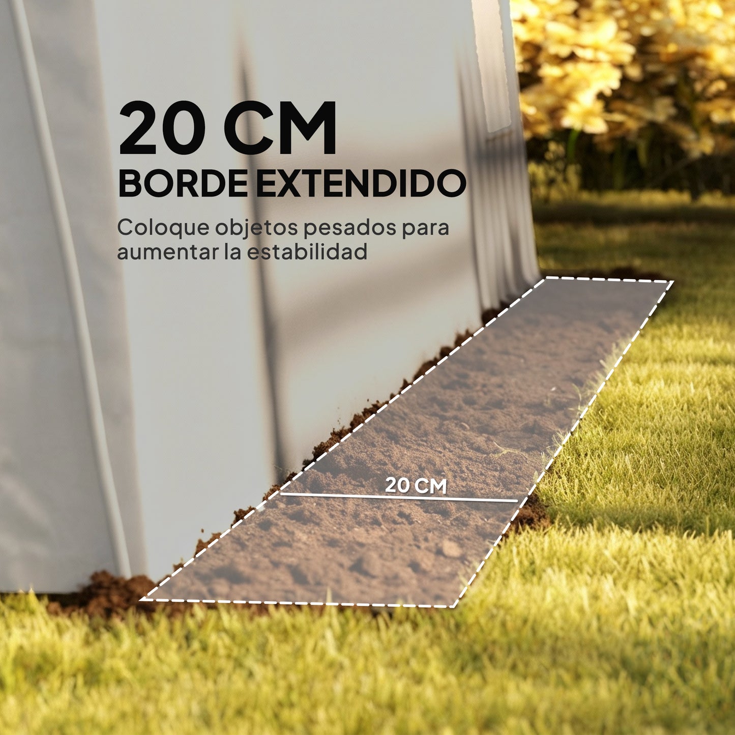 Outsunny Cobertizo Jardín Exterior 300x597x257 Cm Impermeable Gris_5