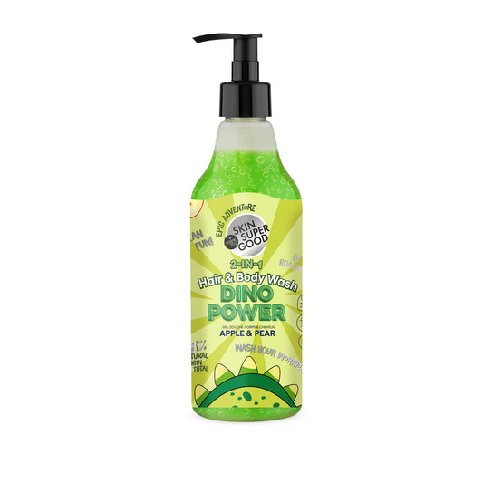Gel 2 em 1 para cabelo e corpo Dino Power, pele super boa