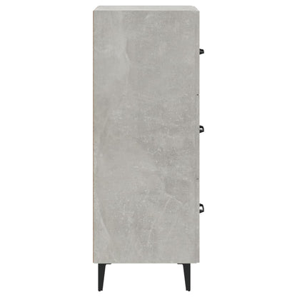 Aparador De Madera Contrachapada Gris Hormigón 34,5x34x90 Cm / Vetonek_1