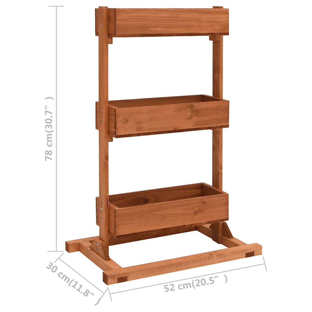 Jardinera De Madera De Abeto 52x30x78 Cm_5
