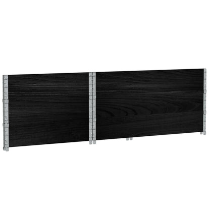 Jardinera De Madera Maciza De Pino Negra 120x80 Cm_5