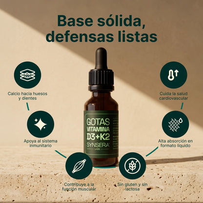 Vitamina D3 + K2 En Gotas 20 Ml Synsera Labs_2