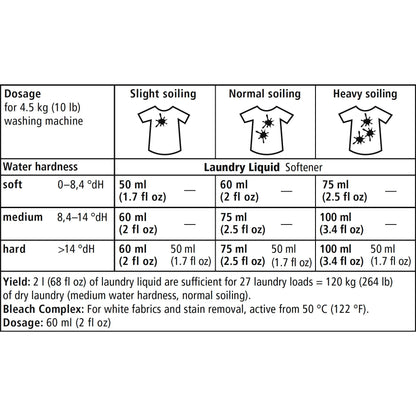 Detergente líquido neutro para roupa Sonett 10 L