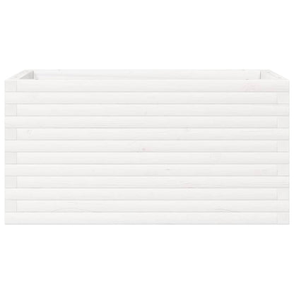 Jardinera Madera Maciza De Pino Blanco 90x40x45,5 Cm_4