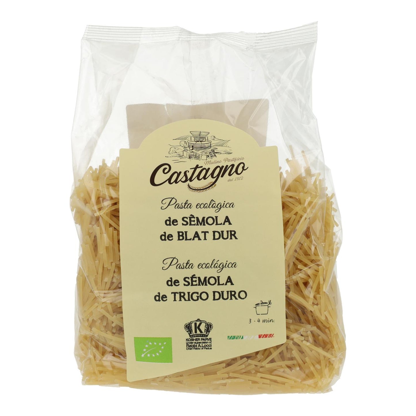 Nº4 ECO Castagno Trigo Duro Massa 500 g
