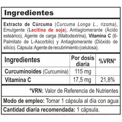 Longvida Optimized Turmeric Vbyotics 60 Cápsulas Vegetais
