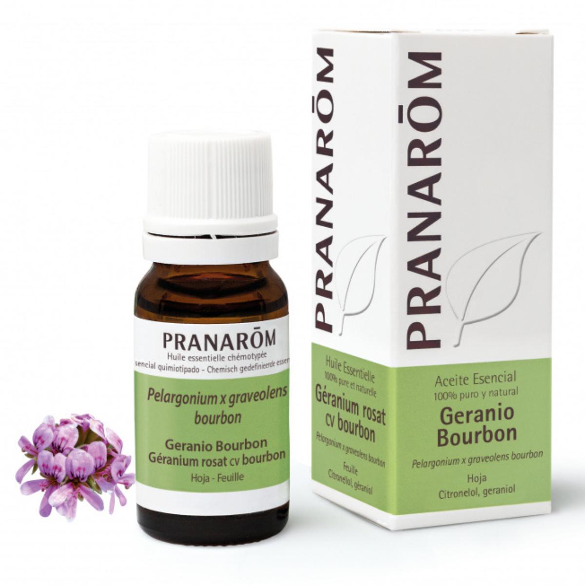 Óleo essencial de gerânio Bourbon, Pranarom 10 ml