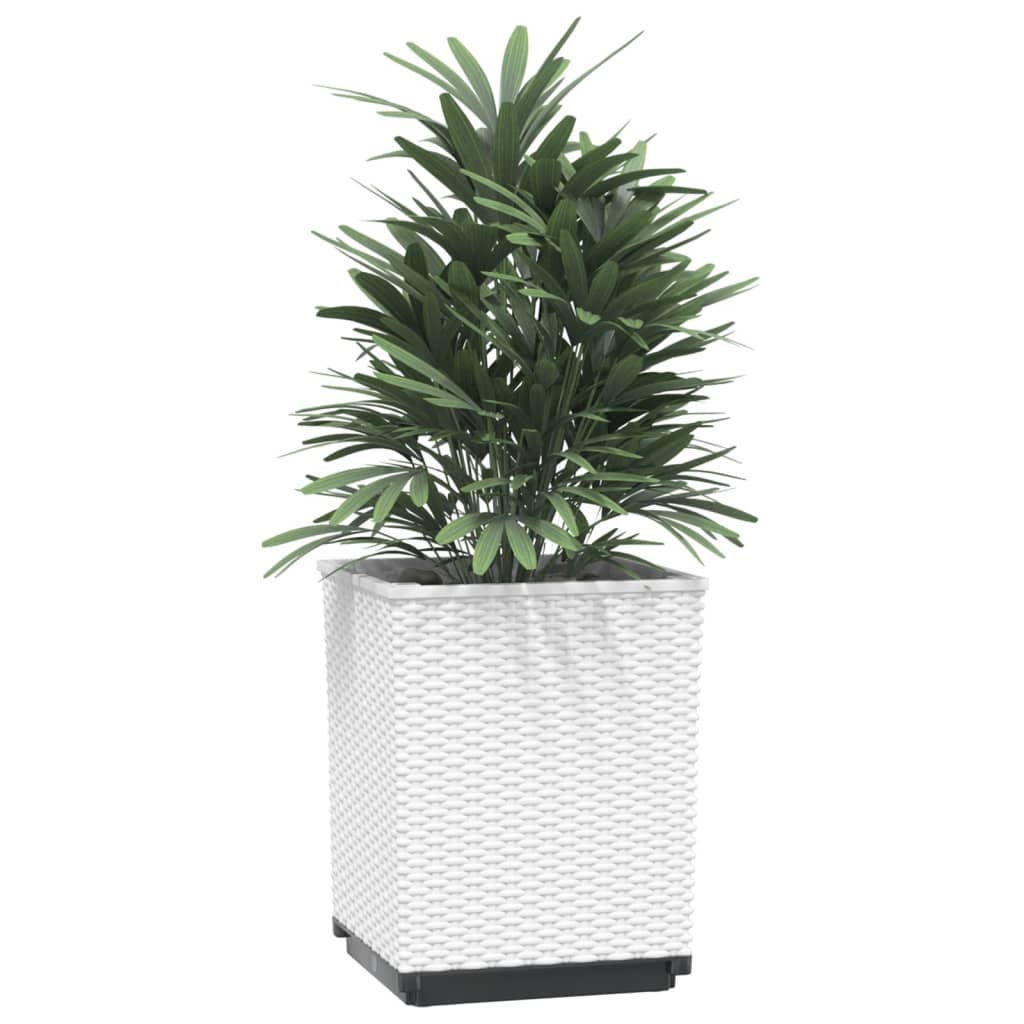 Jardineras 2 Unidades Polipropileno Blanco 30x30x37 Cm_2