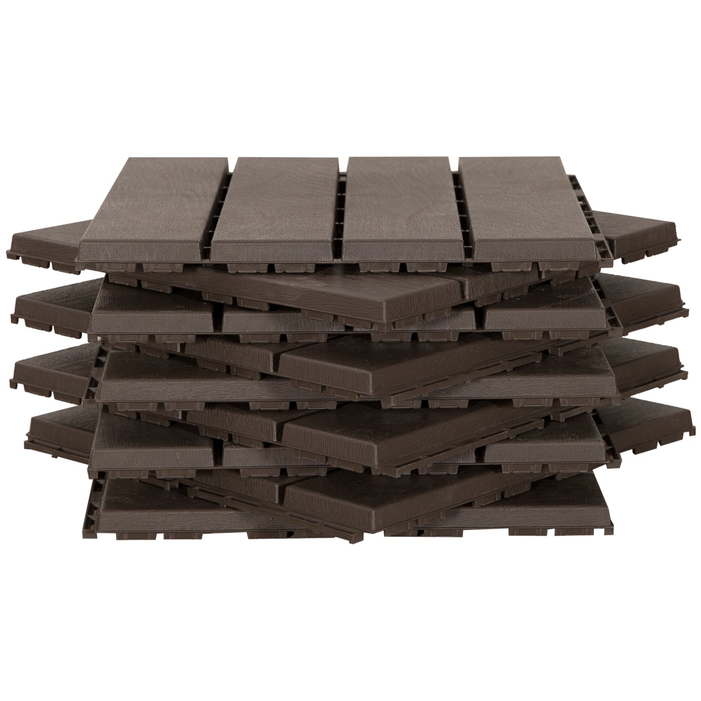 Outsunny Baldosas Cuadradas Para Suelos 30x30 Paquete De 9 Piezas Cubre 0.81 M²_4