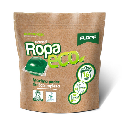 Detergente para a roupa ECO Flopp 16 cápsulas