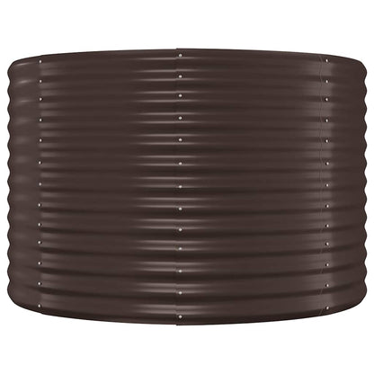Jardinera Arriate Acero Galvanizado Marrón 100x100x68cm_2