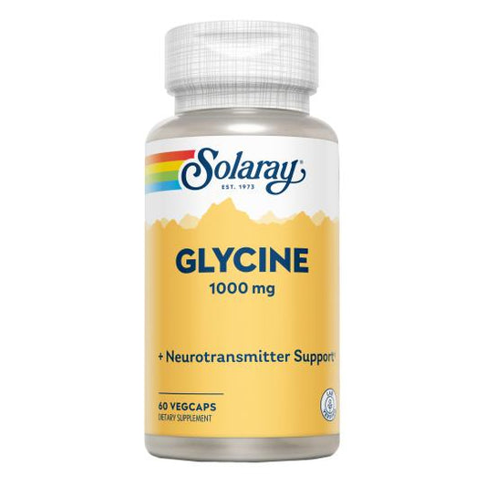 Glicina 1000 mg Solaray, 60 cápsulas