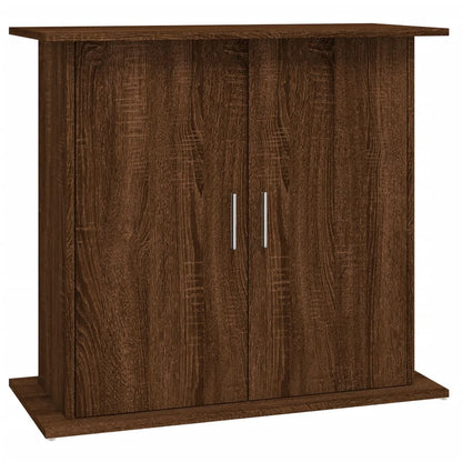 Vidaxl Soporte Para Acuario Madera Ingeniería Marrón Roble 81x36x73 Cm_0