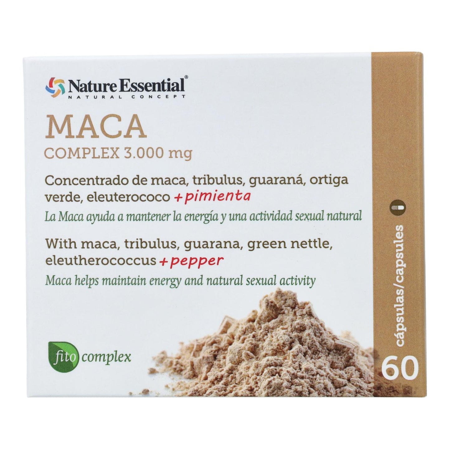 Complexo de Maca Nature Essential 3000 mg, 60 cápsulas