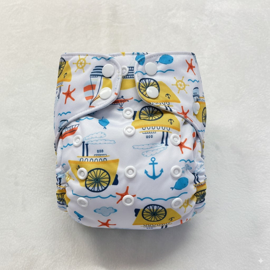 Kit Primeros Días 3 Pañales Tela Recién Nacido Bambú Carbón Adznadons Hasta 3kg 6 Insertos Forros Biodegradables 2 Bolsa_1