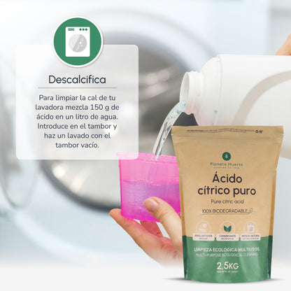 Embalagem 3x Ácido Cítrico Planeta Huerto 1 Kg