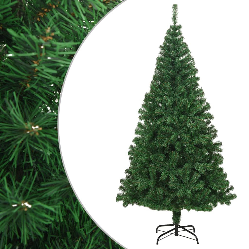 Vidaxl Árbol De Navidad Artificial Con Ramas Gruesas Pvc Verde 210 Cm_0