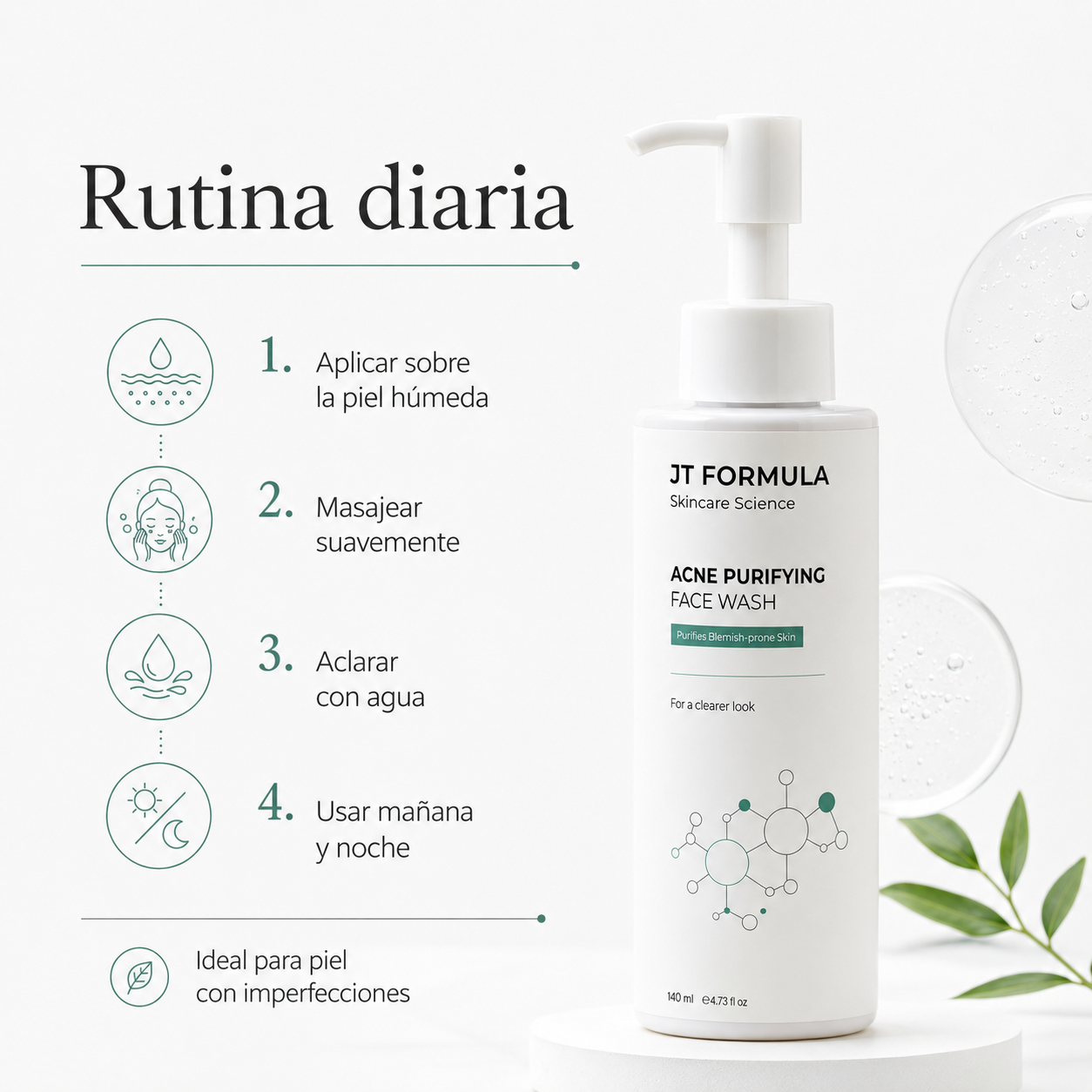Limpiador Facial Purificante Para Acné_2