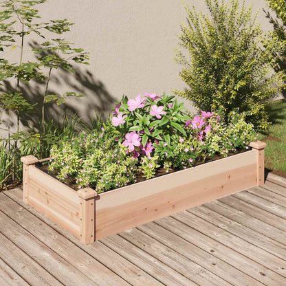 Jardinera Arriate Con Forro Madera Maciza Abeto 120x60x25 Cm_1