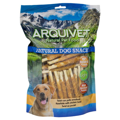 Arquivet Twist petisco natural para cães com frango enrolado 13 cm 1 kg