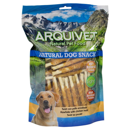 Arquivet Twist petisco natural para cães com frango enrolado 13 cm 1 kg