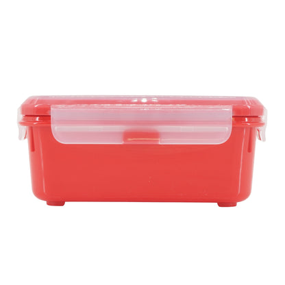 2x Herméticos Super Lock Micro 1 L., Aptos Para Cocinar Al Vapor En El Microondas, Ideal Transporte Y Almacenamiento De Alimentos, Cierre Clip_5