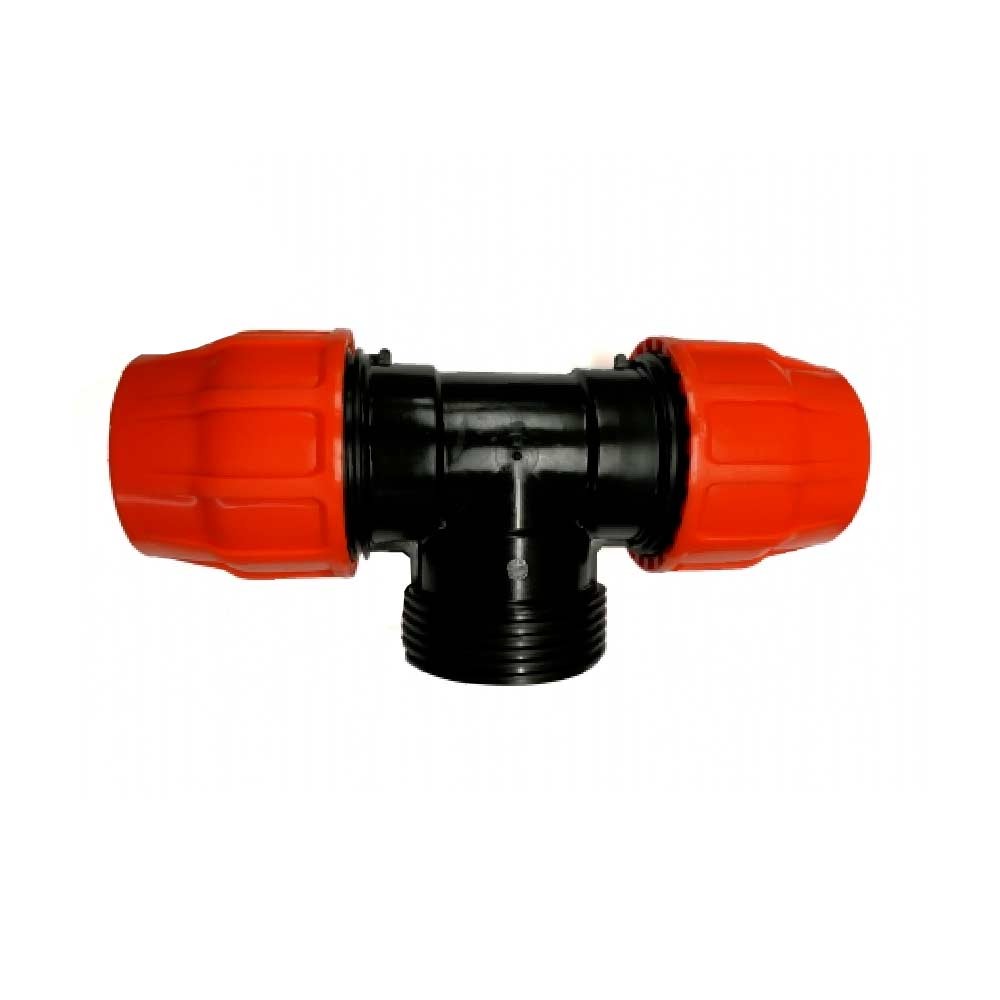 Te Mixta Rosca Hembra Para Manguera Plana Layflat - 4 X Layflat 103mm_0