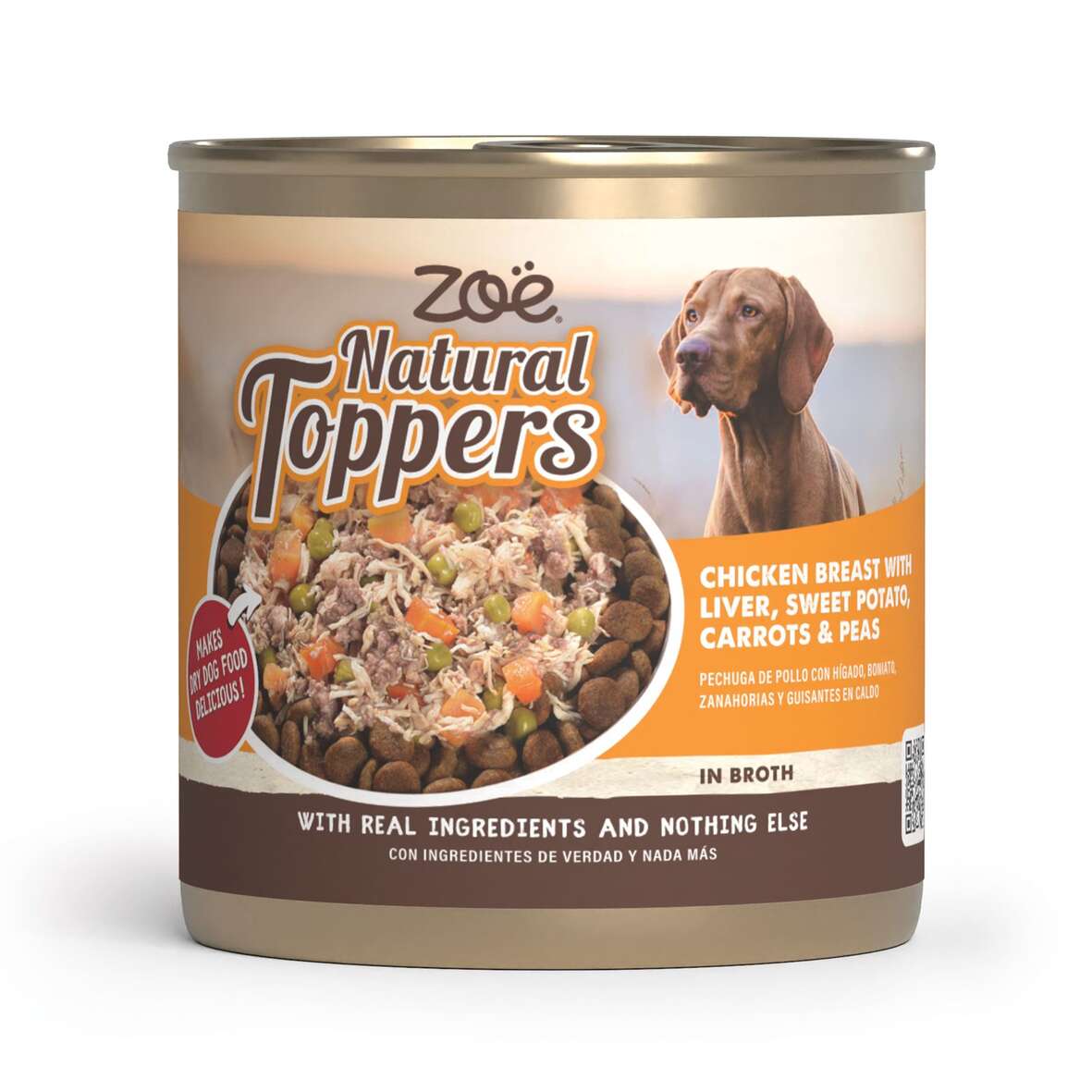 Topping para pienso de perros Natural Toppers pollo con hígado 170 g Zoë