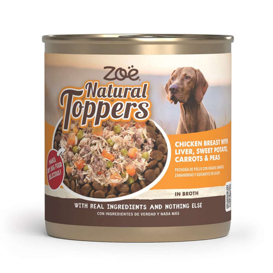 Topping para pienso de perros Natural Toppers pollo con hígado 170 g Zoë