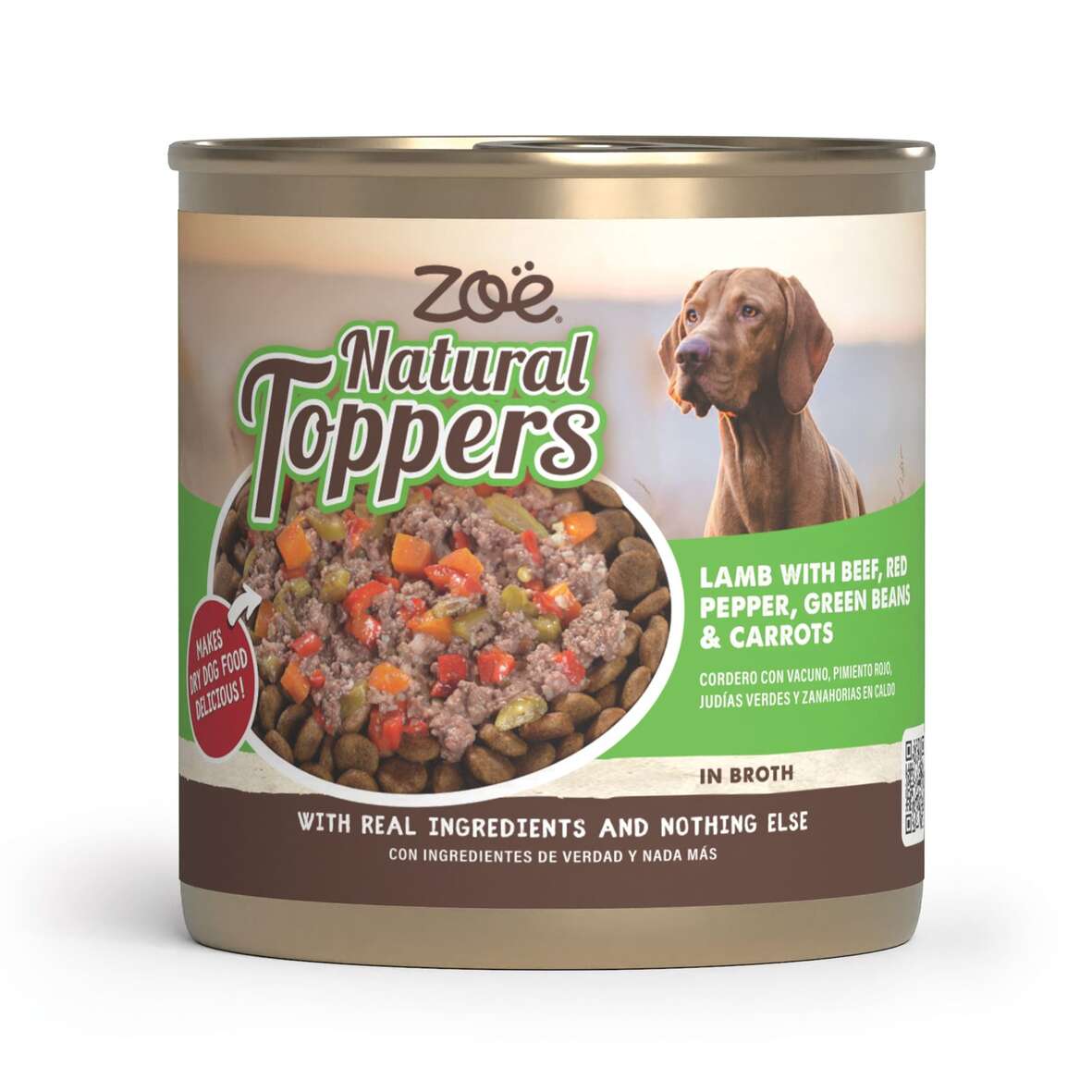 Topping para pienso de perros Natural Toppers cordero con vacuno 170 g Zoë