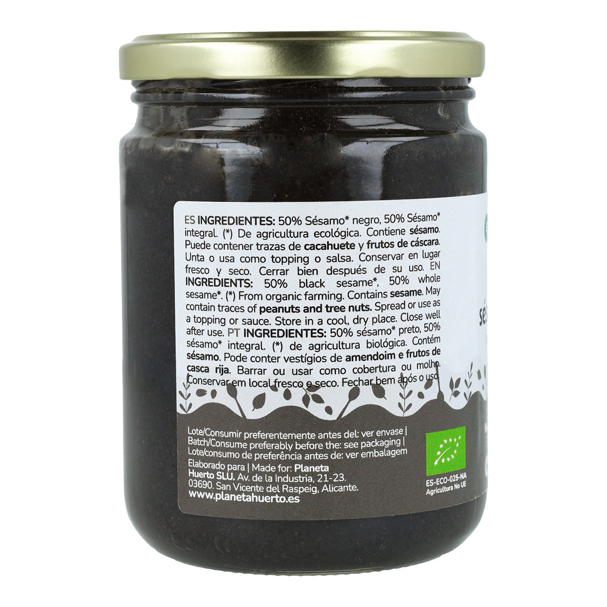 Sésamo Preto ECO Tahine Planet Garden 350 g