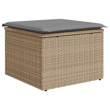 Set Sofás Jardín Y Cojines 8 Pzas Ratán Sintético Acacia Beige / Vetonek_5