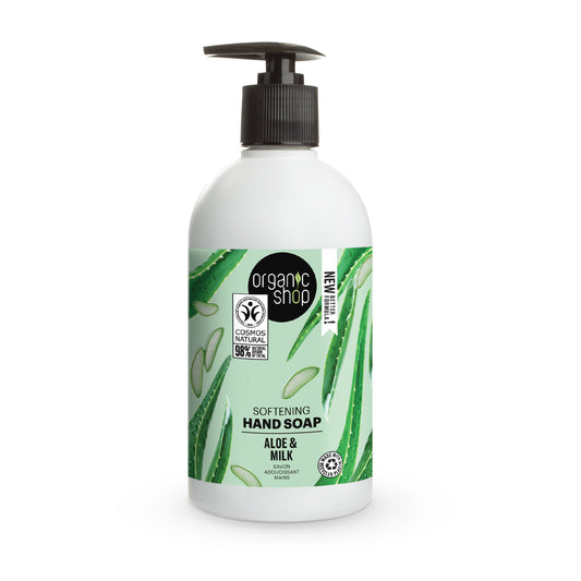 Sabonete Suave para as Mãos Barbados Organic Shop Aloe 500 ml