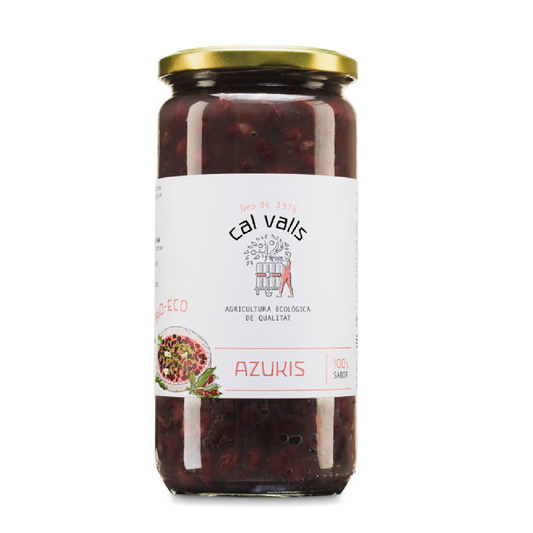 Azuki cozinhado em conserva ecológica Cal Valls 700 g