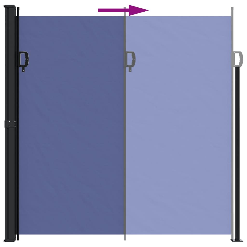 Vidaxl Toldo Lateral Retráctil Azul 200x500 Cm_4