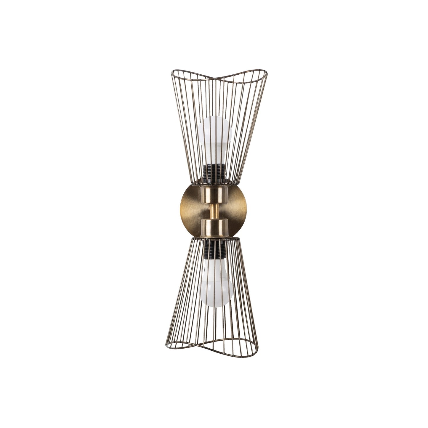 Aplique De Pared, Metal , Vintage, 16x16x48, Casquillo 2 X E 27 Max 40 W